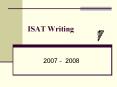 ISAT Writing PowerPoint PPT Presentation