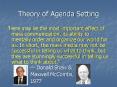 Theory of Agenda Setting PowerPoint PPT Presentation