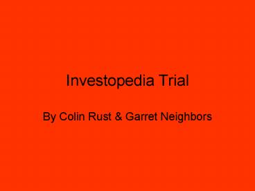 Investopedia Trial