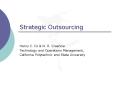 Strategic Outsourcing PowerPoint PPT Presentation