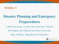 Disaster Planning and Emergency Preparedness PowerPoint PPT Presentation