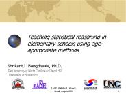 Teaching statistical reasoning in elementary schools using age-appropriate methods