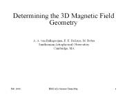 Determining the 3D Magnetic Field Geometry