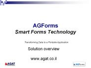 AGForms Smart Forms Technology