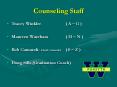 Counseling Staff PowerPoint PPT Presentation