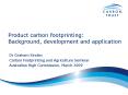Product carbon footprinting: Background, development and application PowerPoint PPT Presentation