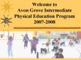 Welcome to Avon Grove Intermediate Physical Education Program 20072008 PowerPoint PPT Presentation