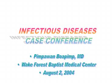INFECTIOUS DISEASES