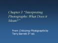 Chapter 3 Interpreting Photographs: What Does it Mean PowerPoint PPT Presentation