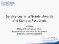 Service-Learning%20Grants,%20Awards%20and%20Campus%20Resources PowerPoint PPT Presentation