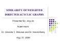 SIMILARITY OF WEIGHTED DIRECTED ACYCLIC GRAPHS PowerPoint PPT Presentation