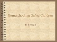 Homeschooling Gifted Children
