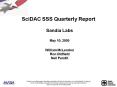 SciDAC SSS Quarterly Report PowerPoint PPT Presentation