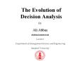 The Evolution of Decision Analysis PowerPoint PPT Presentation