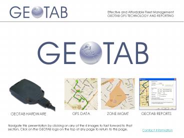 GEOTAB HARDWARE