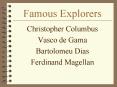 Famous Explorers PowerPoint PPT Presentation