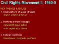 Civil Rights Movement II, 19605 PowerPoint PPT Presentation