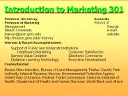 Introduction to Marketing 301