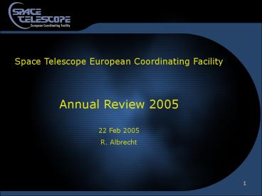 Space Telescope European Coordinating Facility