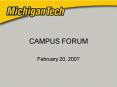 CAMPUS FORUM PowerPoint PPT Presentation