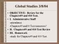 Global Studies 3804 PowerPoint PPT Presentation