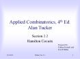 Applied Combinatorics, 4th Ed. Alan Tucker PowerPoint PPT Presentation