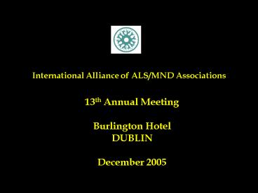 International Alliance of ALSMND Associations
