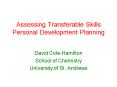 Assessing Transferable Skills Personal Development Planning PowerPoint PPT Presentation