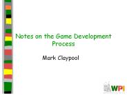 Notes on the Game Development Process