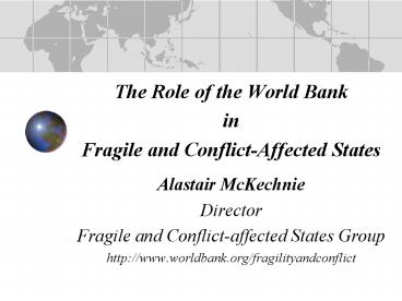 The Role of the World Bank