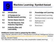 Machine Learning: Symbol-based