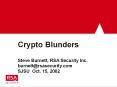 Crypto Blunders PowerPoint PPT Presentation