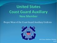 United States Coast Guard Auxiliary New Member