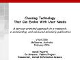 Choosing Technology That Can Evolve With User Needs PowerPoint PPT Presentation