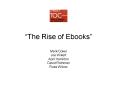 The Rise of Ebooks PowerPoint PPT Presentation