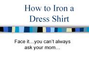 How to Iron a Dress Shirt