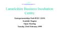 Lanarkshire Business Incubation Centre PowerPoint PPT Presentation