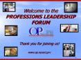 Welcome to the PROFESSIONS LEADERSHIP FORUM PowerPoint PPT Presentation