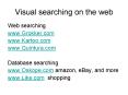 Visual searching on the web PowerPoint PPT Presentation