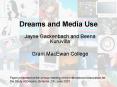 Dreams and Media Use PowerPoint PPT Presentation