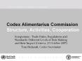 Codex%20Alimentarius%20Commission%20Structure,%20Activities,%20Cooperation PowerPoint PPT Presentation