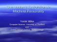Companions: Explorations in Machine Personality PowerPoint PPT Presentation
