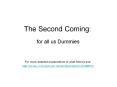 The Second Coming: PowerPoint PPT Presentation