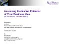 Assessing the Market Potential of Your Business Idea (or  PowerPoint PPT Presentation