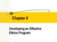 Developing an Effective Ethics Program PowerPoint PPT Presentation