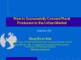 How to Successfully Connect Rural Producers to the Urban Market PowerPoint PPT Presentation