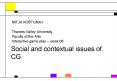 Social and contextual issues of CG PowerPoint PPT Presentation