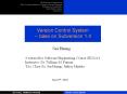 Version Control System PowerPoint PPT Presentation