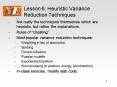 Lesson 6: Heuristic Variance Reduction Techniques PowerPoint PPT Presentation