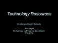Technology Resources PowerPoint PPT Presentation